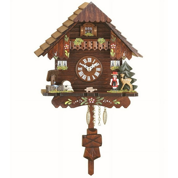 Kuckulino Black Forest Clock Black Forest House with quartz movement and cuckoo chime  TU 2037 PQ