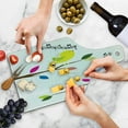 thumbnail image 4 of Birds Cutting Board, Colorful Birds Singing on Tree Best Happiness Mascots Humor Illustration, Decorative Tempered Glass Cutting and Serving Board, Wine Bottle Shape, Multicolor, by Ambesonne, 4 of 5