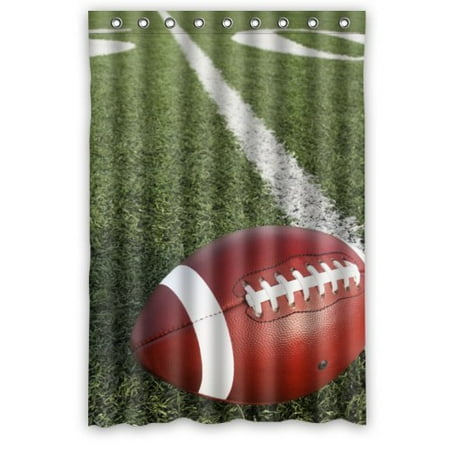 Greendecor American Football Waterproof Shower Curtain Set With Greendecor American Football Waterproof Shower Curtain Set With Hooks Bathroom Accessories Size 48x72 Inches