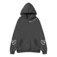 thumbnail image 3 of Sweat à Capuche Réversible Imprimé pour Femmes avec Poches Manches Longues Décontracté 100 pour Cent Polyester Vêtements d'Automne pour Adolescentes Petit Sweat à Capuche pour Femmes avec Fermeture Éclair, 3 of 3