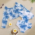 thumbnail image 7 of Shadoumai Teens Girls Swimsuit Ruched Side Bikini Sets Spaghetti Strap Tankini Set Two Pieces Girls Bathing Suits Size 14-16 Contrast Trim Swimwear with Cover Up Skirt, 7 of 7
