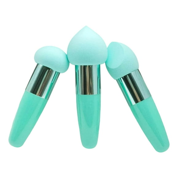 Brochas de maquillaje, esponja de maquillaje en formato lápiz, para uso en seco y húmedo. Herramientas de belleza cosméticas. Esponja de maquillaje portátil para aplicar corrector.