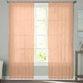 thumbnail image 2 of Peach Fuzz Sheer Curtains 72 Inches Long 2 Panels Set, Window Sheer Curtains for Living Room/Bedroom, Modern Pure Peach Fuzz Light Filtering Rod Pocket Curtain 52'' x 72'' x 2, 2 of 7