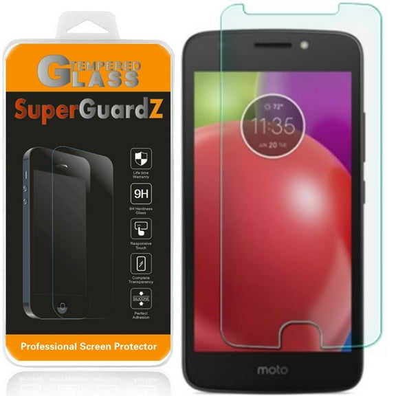 For Motorola Moto E4 Plus - SuperGuardZ Tempered Glass Screen Protector [Anti-Scratch, Anti-Bubble]   2 Stylus Pen