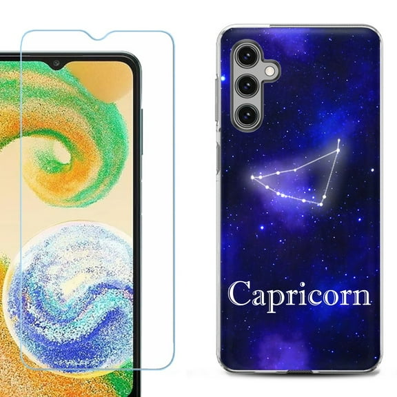 OneToughShield ® Compatible with Samsung Galaxy A15 5G, Shockproof Phone Case, with Tempered Glass Screen Protector - Capricorn