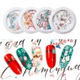 thumbnail image 2 of Calcomanías navideñas para uñas Calcomanías de uñas de otoño Pulpa de madera Suministros de arte de uñas de Navidad Brillo de uñas Arte de uñas de otoño Diseño de flores Decoraciones de uñas Tema navi kaili Sencillez, 2 of 5