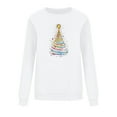 thumbnail image 6 of Women's Christmas Sweatshirt Fashion Crewneck Shirts Xmas Tree Printed Pullover Top Winter Long Sleeve Sweaters Loose Plus Size Blouses Tops, 6 of 6