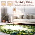 thumbnail image 2 of Flatwoven High Traffic Area Rug, Olive Leaf Cascade Runner, Non Slip, Stain Resistant, Washable Area Rugs for Living Room, Bedroom(Green, 4X6), 2 of 8