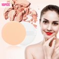 thumbnail image 4 of Herramienta cosmética, 10 piezas de soplo de polvo facial suave y transpirable, rendimiento probado, 4 of 8