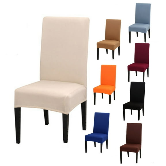 Walbest Anti-dirty Stretch Dining Room Chair Cover, Universal Removable Washable Chair Seat Slipcover Protector for Kitchen, Ceremony, Wedding, Banquet, Hotel and Party, (Without Cushion)