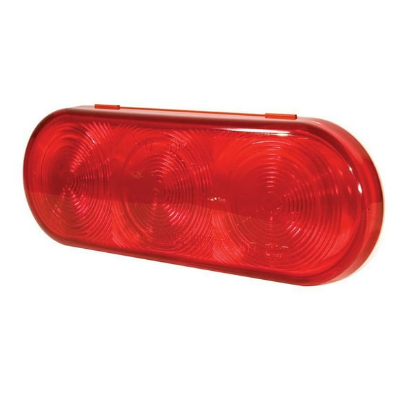 Grote 54162 STT Lamp, Red, Oval, Male Pin, 3 Diode Led