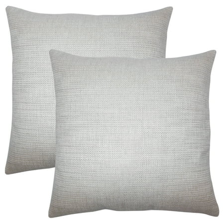 Set of 2 Daker Weave Throw Pillows in Linen