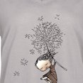 thumbnail image 5 of CEHVOM Mode Femmes T-Shirt Imprimé à Col en V Manches Courtes T-Shirt Décontracté Hauts Blouse, 5 of 5