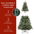 thumbnail image 4 of Árbol de Navidad Best Choice Products de 1,4 m con luces y soporte, 4 of 7