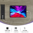 thumbnail image 3 of Uforic 52" Farmhouse Coffee Bar Cabinet, Barn Door, Wine Glass Rack, USB Ports & Hooks, Washed Gray, 3 of 8