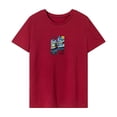 thumbnail image 1 of Camiseta para mujer de verano con cuello redondo y elegante camiseta básica para mochilero, camping, trabajo XL, 1 of 7