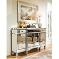 thumbnail image 1 of Powell Mirrored 3 Drawer & 4 Door Console, 1 of 2
