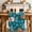 Mint Green, variant on Christmas Santa Claus Table Runner - 36 Inch Long Cartoon Xmas Elk Snowflakes Blue Cotton and Linen Blended Dress Scarves Farmhouse Table Runner for Kitchen Dining, Coffee Table, 13" x 36"