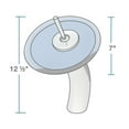thumbnail image 7 of MR Direct 603 Aqua Vessel Sink Ensemble with a Chrome finish waterfall faucet, pop-up drain, and sink ring., 7 of 7