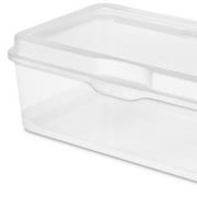 Sterilite Plastic FlipTop Latching Storage Box Container, Clear, (6 Pack)