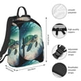 thumbnail image 2 of Fotbe Watercolor Turtle5 Mochila Ligera para Hombres y Mujeres - Duradera y Resistente al Agua, Ideal para Escuela, Trabajo, Viajes y Uso Diario, 2 of 7