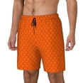 thumbnail image 2 of Haiem Orange Scales Mens Swim Trunks with Compression Liner 2 in 1 Swimming Shorts Stretch Swimwear Quick Dry,Board Shorts-X-Large, 2 of 9