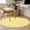 Yellow, variant on Yellow Striped Round Area Rug 3 FT,Small Kitchen Bathroom Mats,Modern Simple Monochrome Geometric White Washable Indoor Outdoor Throw Runner Carpet Non-Shedding Doormat for Table Shower Sofa Entryway