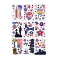 thumbnail image 2 of 4th Of July Window Stickers Removable Independence Day Decor USA Themed Window Clings Temporary Holiday Glass Decals 9pc, 2 of 7