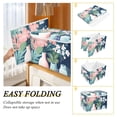 thumbnail image 2 of Yayeee Collapsible Storage Bin with Lid Fabric Closet Decorative Basket with Handles, Pink Flowers, 2 of 7