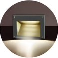 thumbnail image 1 of ZHAOCHENG Lámpara de pared LED de 3 W para iluminación empotrada de terraza/luces OSRAM SMD para interiores y exteriores, IP65/3000 K/162 mm, luz blanca cálida, color negro, 1 of 5