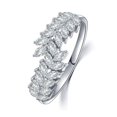 thumbnail image 1 of Gold Plated Adjustable Ring Simulated  CZ Ring for Young Girls Women, 1 of 6