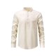 thumbnail image 1 of Seeotter Mens Long Sleeve Shirts Casual Button Collared Shirts Raglan Golf T Shirt, 1 of 6