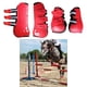thumbnail image 4 of Botas de cepillado de tendón y de Botas de de pierna + Trasero Rojo L shamjiam Bota de tendón de caballo, 4 of 8