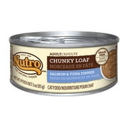 Nutro Adult Cat Chunky Loaf Salmon And Tuna Dinner Canned Cat Food (Pack Of 24)