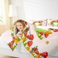 thumbnail image 4 of Manfei Cute Cartoon Frog Full Size Comforter Sets,Rustic Fungus Mushroom Bedding Comforter Set,Brown Maples Red Berry Bedding Sets For Kids,Ultra Soft Home Decor,3 Pieces, 4 of 8