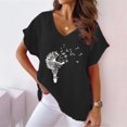 thumbnail image 4 of LEKODE Boho Tops for Women Cotton Loose Dressy Casual Tops Bell Sleeve Tops for Women Batwing Tops for Women Peasant Blouses 2026 Summer Trendy Clothes A Black L, 4 of 4