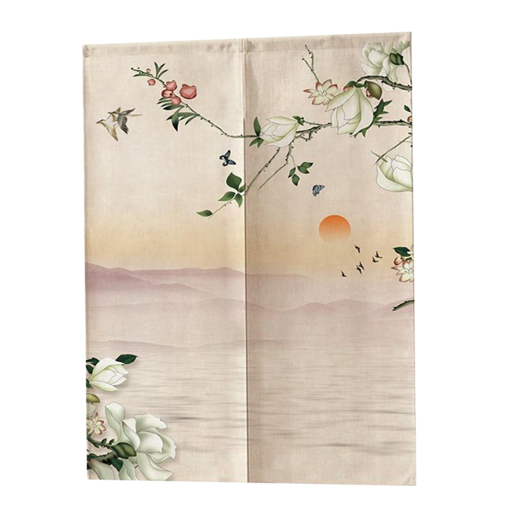 Chinese Style Noren Tapestry Bedroom Kitchen Doorway Curtain Room Divider 