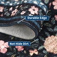 thumbnail image 6 of Haperlare 8'x10' Farmhouse Floral Area Rug Vintage Indoor Carpet with Non Slip Backing, Washable Rug Soft Printed Foldable Floor Mat for Living Room Bedroom Home Office, Gray Blue, 6 of 8