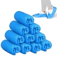 thumbnail image 1 of Rosenice Cubrezapatos Cubrezapatos Médicos 100 Piezas Cubrezapatos de Plástico Desechables Limpiador de Alfombras (Azul), 1 of 7