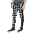 thumbnail image 4 of G-Style USA Men's Plaid Checkered Drawstring Track Pants, Up to Size 5XL, 4 of 6