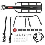 110 lbs Capacity Adjustable Rear Bike Rack Carrier Luggage Cargo Bicycle Accessories