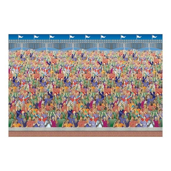 Crowd Backdrop Banner - Party Decor - 3 Pieces