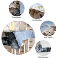 thumbnail image 6 of Coastal Lighthouse Rectangle/Square/Round Waterproof Tablecloths 52x52 inch Watercolor Ocean Nautical Navy Blue Polyester Table Cloth Table Cover Tabletop for Wedding Party Dinner, 6 of 6