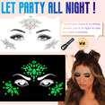thumbnail image 3 of Joyas con gemas para el rostro con diamantes de imitación FloreceBien, gemas para el rostro con cristales Rave para pegar en festivales Rave, 3 of 5