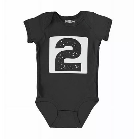 Second Birthday Outfit Speckle Baby Bodysuit 2 Year Old Infant Cotton Romper Cute And Cool Baby Bodysuit  Cute Natural Baby Onesie  Trendy Baby Clothes