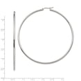 thumbnail image 4 of White Stainless Steel Earring Hoop Women'S 70 mm 2, 4 of 4