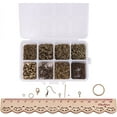 thumbnail image 4 of Jewelry Making Kit with Jump Rings Screw Eye Pin Bail Peg Lobster Claw Clasps Earring Hooks, 4 of 7