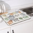 thumbnail image 4 of TIMIFIS Alarm Bell Drying Mat for Multiple Usage Easy Clean Mat for Kitchen Counter Or Sink Refrigerator Or Drawer Liner L 16 Inches X W 12 Inches Apartment Essentials, 4 of 6