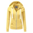 thumbnail image 1 of Doublju Women's Lightweight Pocket Zip-Up Hoodie Jacket for Women with Plus Size, 1 of 4
