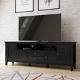 thumbnail image 2 of Simpli Home Warm Shaker Wood 72" Transitional TV Media Stand in Black For TVs up to 80", 2 of 14